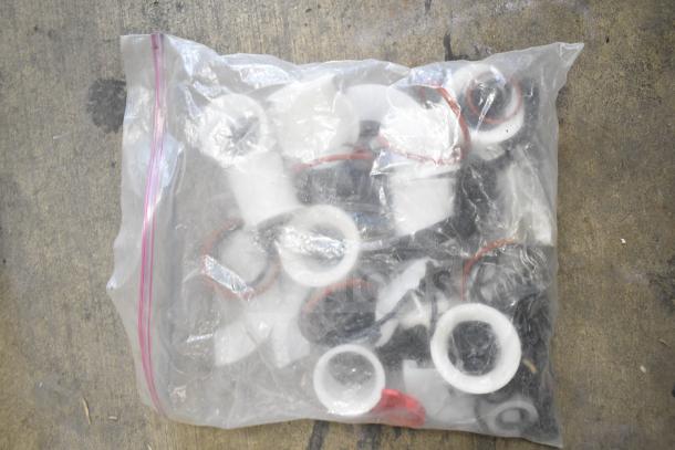 92 Various Ice Cream Machine Parts Including Scrapers, Hoses, Seals, Knobs. 92 Times Your Bid! - Image 19 of 20
