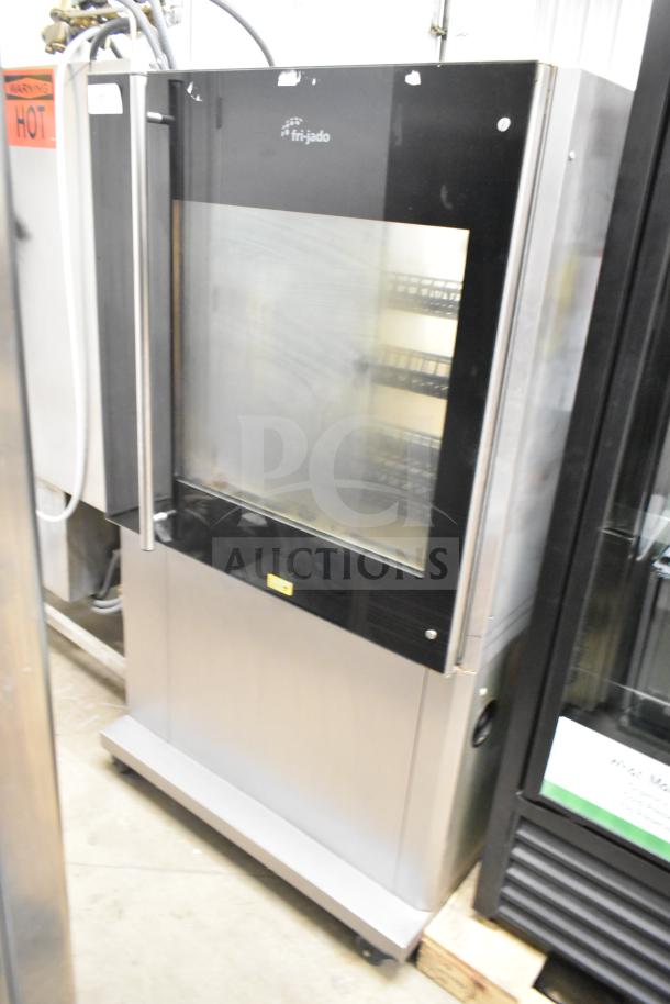 Fri-jado TDR7-P Commercial Floor Style Electric Powered Rotisserie Oven on Commercial Casters. 208 Volts, 3 Phase. - Image 1 of 9