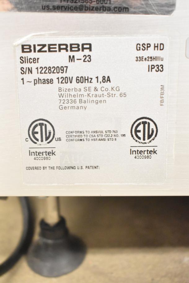 2023 Bizerba GSP HD Countertop Meat Slicer. 120 Volts, 1 Phase. - Image 12 of 12