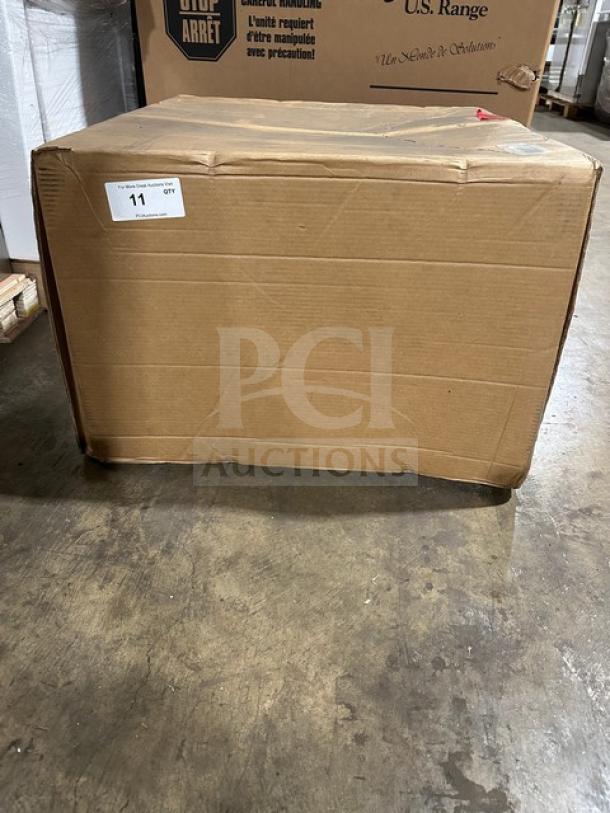 Brand new Krowne Silver Series underbar ice bin, model KR18S24, in sealed box. Dimensions: 18"x24". Serial: 01030006020.