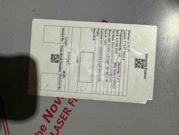 Krowne Silver Series 18"x24" underbar ice bin, model KR18S24, brand new in box, stainless steel, SN: 01030006020.