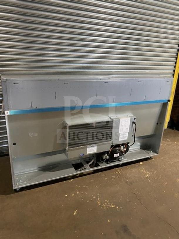 Brand new Traulsen Centerline CLPT7220 72" 6-drawer refrigerated bain marie on casters, 115V, 1 phase, serial 24A02519.
