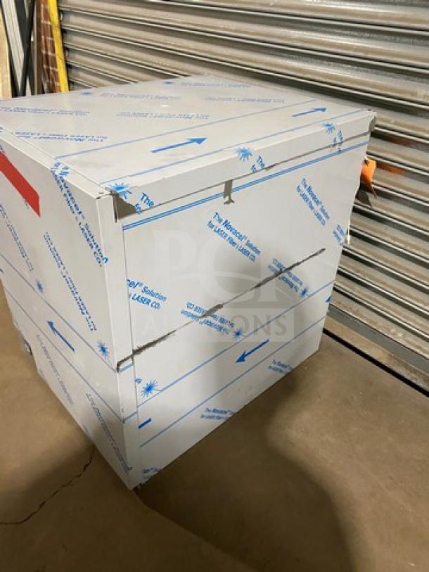 NEW Hoshizaki Ice Maker Model KM520MRJ in protective wrapping, 115V 1 Phase. Serial L00706D.