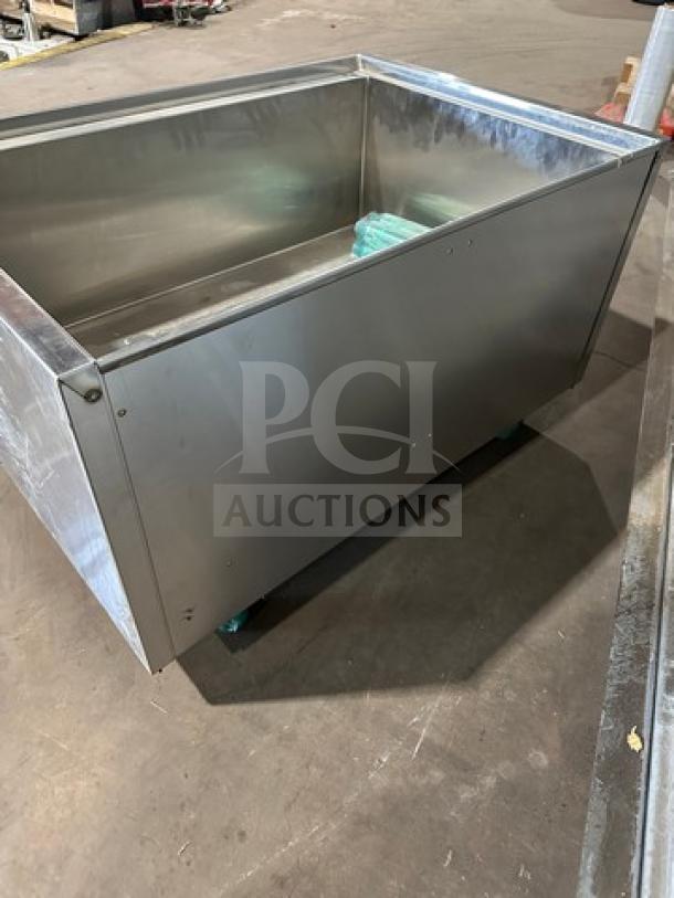 Krowne Model KRPT2436 all stainless steel ice bin, new condition, durable design, ideal for commercial use.