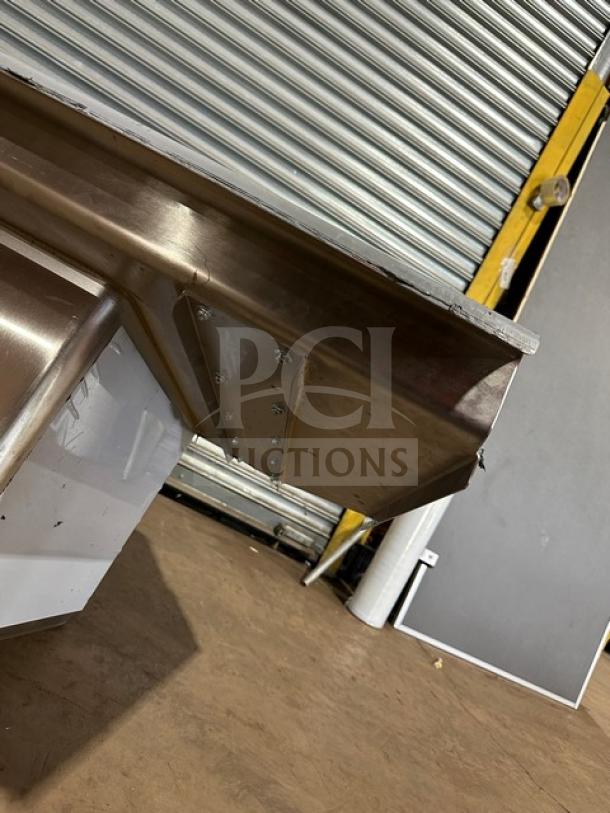 Brand new Advance Tabco stainless steel 3-compartment sink, model DTC-3-2020-10BL, with left side drain board.