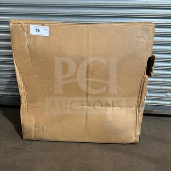 New Prince Castle Slim Line Bun Toaster Oven, model 297-T12P, in original box. Serial DTGK413654X. Box shows wear.