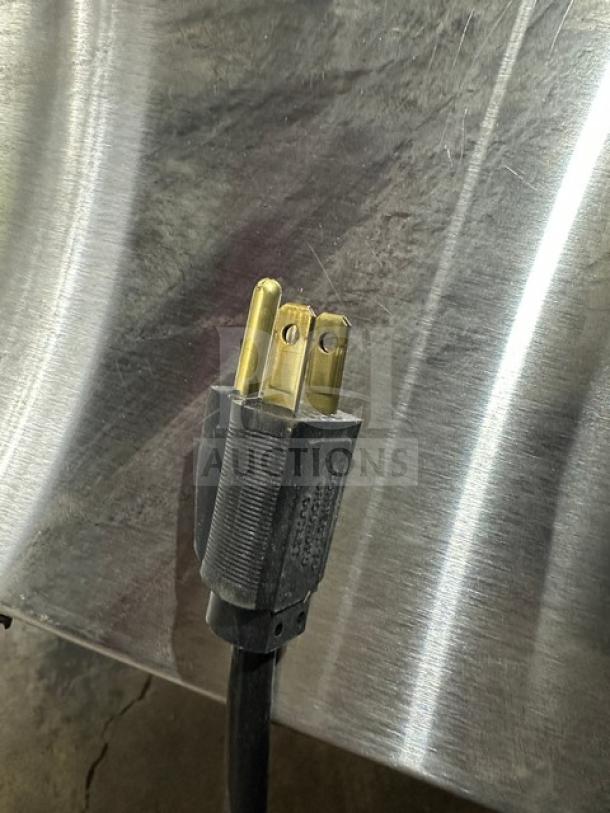 APW Wyott BW20 stainless steel bread warmer, new condition, power cord shown, model BW20, 115V, serial BWA200225A0001.