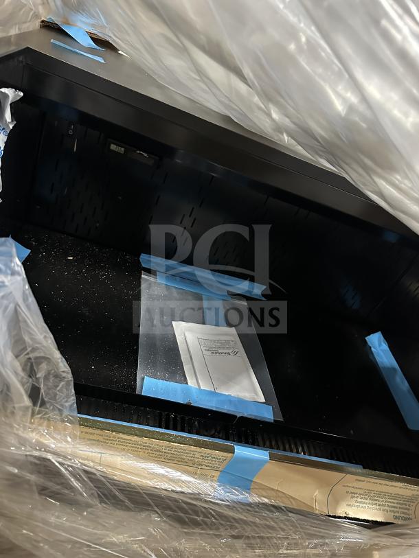 Brand new Structural Concepts Oasis Series CO3324R refrigerated merchandiser display case, black laminate, 36", model SN: 2697161AA405905.