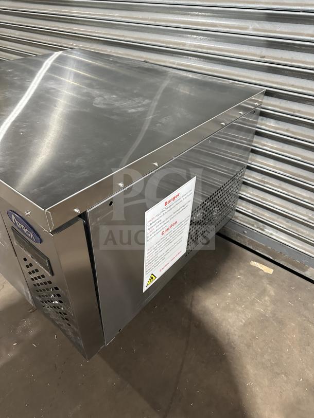 BRAND NEW Atosa MGF8448GR Chef Base Refrigerator, stainless steel, heavy-duty, electric, on casters, 115V, 1 phase.