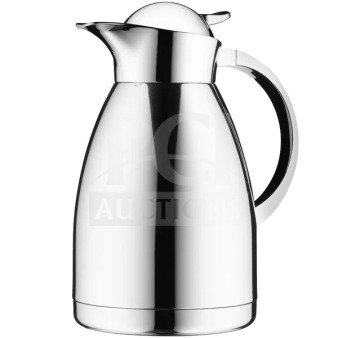BRAND NEW Alfi Albergo FN345 stainless steel vacuum carafe with ergonomic chrome-plated handle and screw cap.