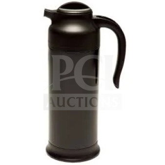 Brand new Service Ideas SteelVac TM black stainless steel vacuum insulated server, premium commercial quality.