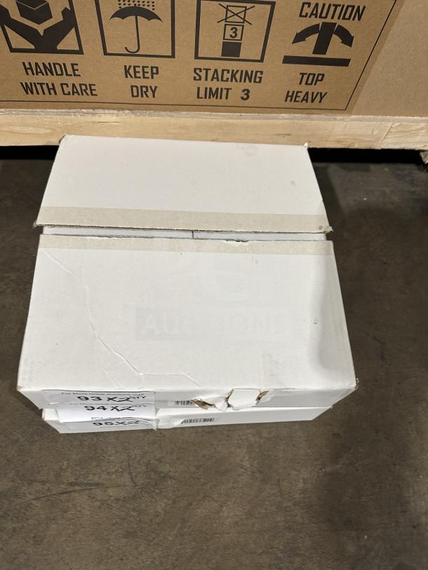 Paderno Copper Series Gratin Pan Model A1551524 in box. Brand new, stainless steel, commercial-grade. Box shows minor wear.