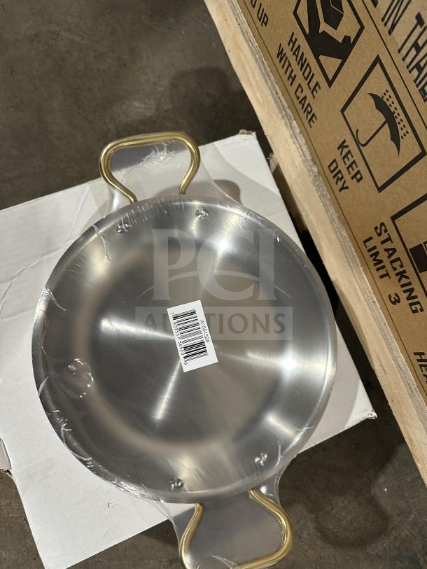 Paderno Copper Series Stainless Steel Gratin Pan, Model A1551524, new with packaging and barcode.
