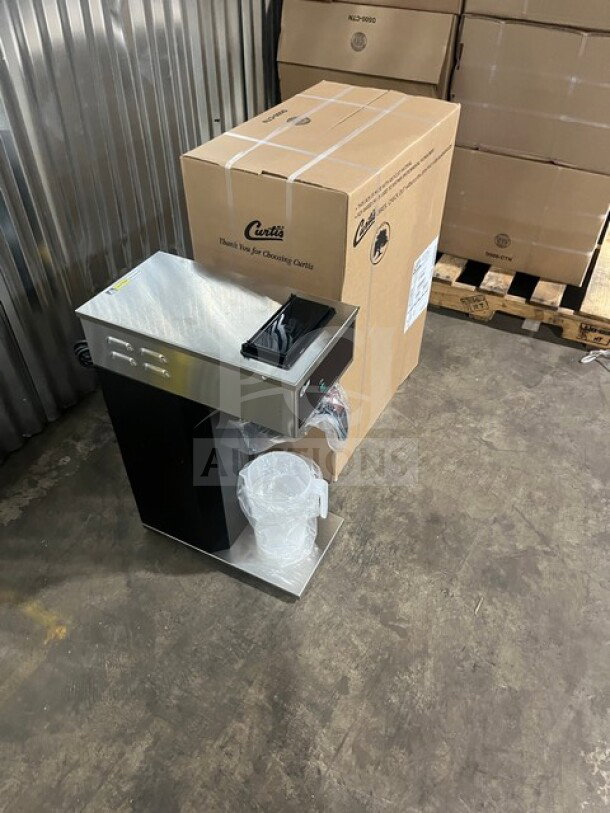 Brand new Curtis Coffee Brewing Machine Model CAFEOAP10A000, 120V 1Phase; in box, serial number 15160857.