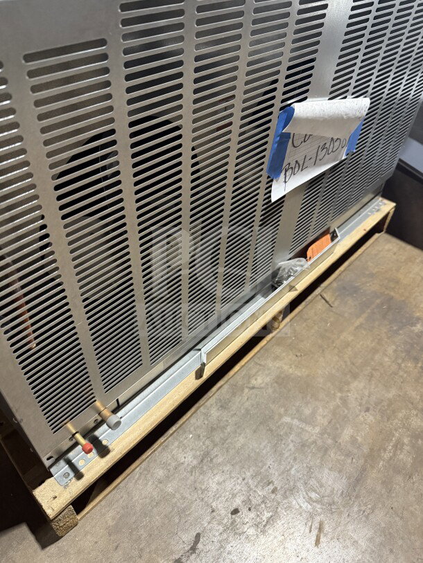 Brand new Hoshizaki URC-22FZ condensing unit, stainless steel, electric, 115V, 1 phase, SN: M01425J, on pallet.