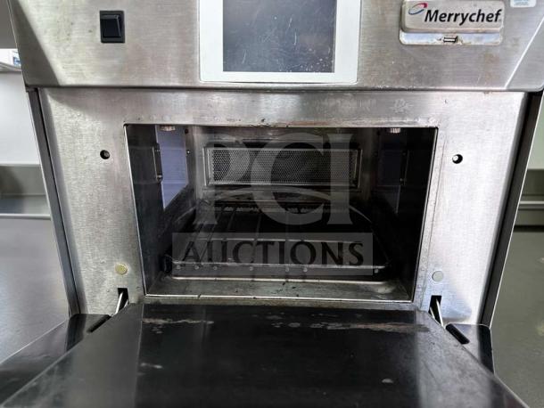 Merrychef eikon e4 high-speed oven in exceptional condition, 208/240V, fully operational, interior view, model MER-L-HSO-0966.