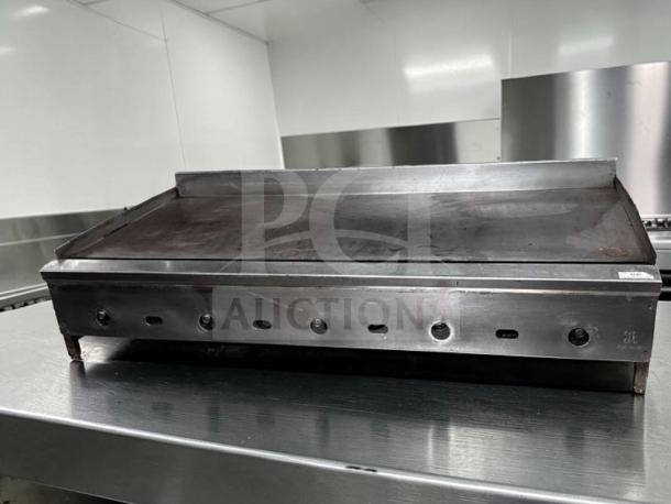 Jade Range 60” thermostatic gas griddle, exceptional condition, heavy-duty commercial, natural gas, fully tested.