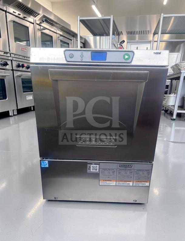 Outstanding condition Hobart LXEC-3 undercounter commercial dishwasher, 34 racks/hour, low temp sanitizing, 120V, fully operational.