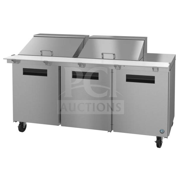 2024 Hoshizaki SR72B-24M 72" Steelheart Mega Top Prep Table, new condition, scratch and dent, refrigerated base, 115V.