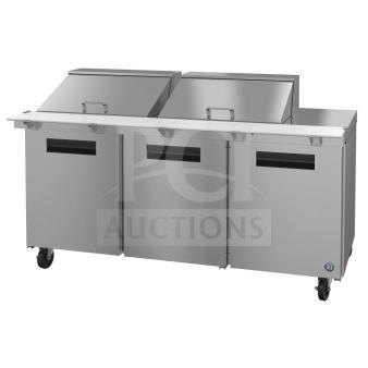 2024 Hoshizaki SR72B-24M 72" Steelheart Mega Top Prep Table, new condition, scratch and dent, refrigerated base, 115V.