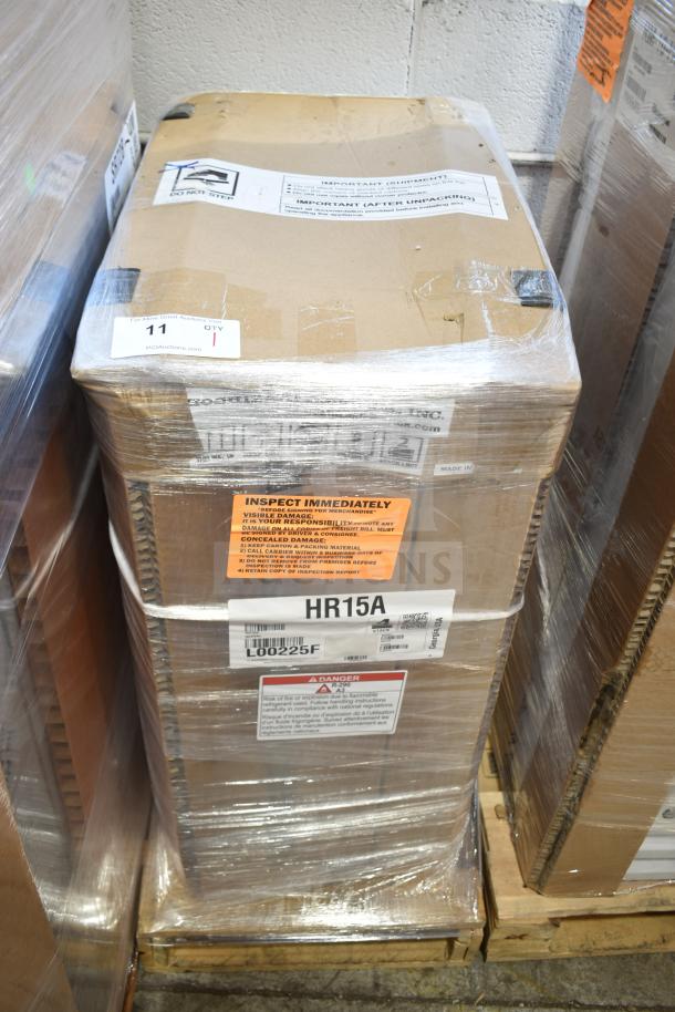 BRAND NEW SCRATCH AND DENT Hoshizaki HR15A undercounter refrigerator, 14.8" W, 115V, 1 Phase, in original packaging.