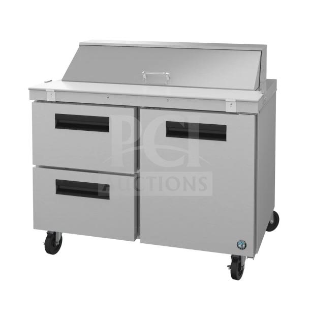 Brand new Hoshizaki SR48B-12D2 48" Steelheart prep table with refrigerated base. Scratch and dent. 115V, 1 phase.