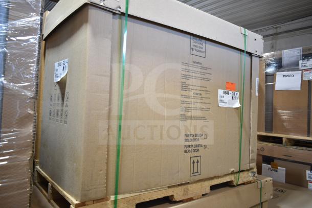 Brand new Hoshizaki BB48-GD 48" 2-door back bar cooler in packaging. Scratch and dent model. 115V, 1 Phase.