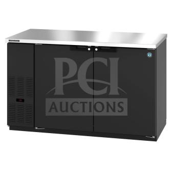 Brand new Hoshizaki BB60-GD back bar cooler, 60", 2-door, 115V, 1 phase, late model, minor scratches, durable design.