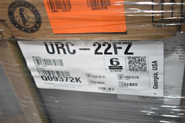 Brand new Hoshizaki URC-22FZ remote ice machine compressor with tags. Model URC-22FZ, 115V, 1 Phase, Georgia, USA.