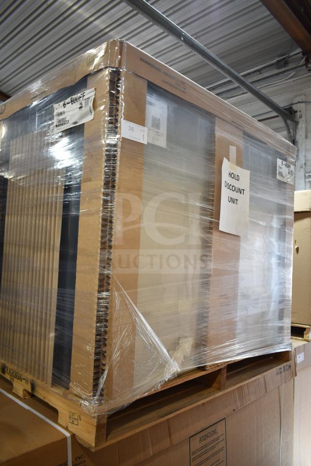Brand new 2020 Hoshizaki B-800PF 48" ice storage bin, 800 lbs capacity, scratch and dent, wrapped on pallet.