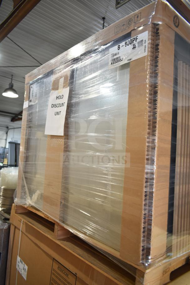 2020 Hoshizaki B-800PF 48" Ice Storage Bin, 800 lbs capacity, 115V, 1 Phase. Brand new, scratch and dent. Boxed with labels.