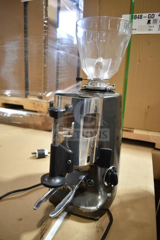 Mazza Luigi Super Jolly Auto espresso machine, missing lid, 220-230V, 1 phase. Visible wear, no additional markings.
