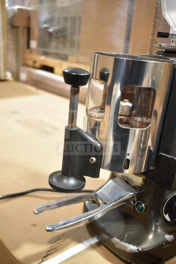 Mazza Luigi Super Jolly Auto espresso machine, commercial countertop model, no lid, 220-230 volts, 1 phase, visible wear.