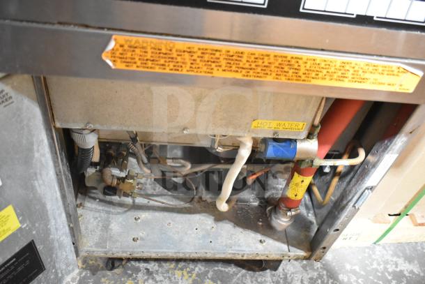 2016 Frymaster FBCR18CSE commercial natural gas rethermalizer, 90,000 BTU, with visible maintenance labels and piping.