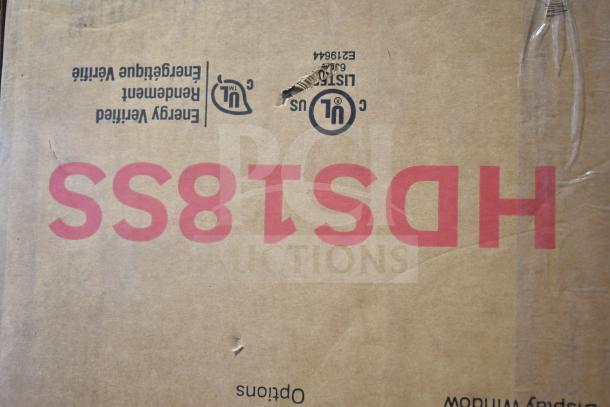 Brand new Honeywell HDS18SS Slimline Dishwasher in original packaging, visible scratch and dent, 18", 115V, 1 Phase.
