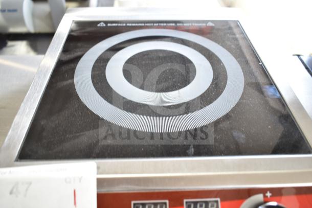 Avantco 177IC1800 Countertop Induction Range, 120V, phase 1, featuring digital controls and stainless steel frame.
