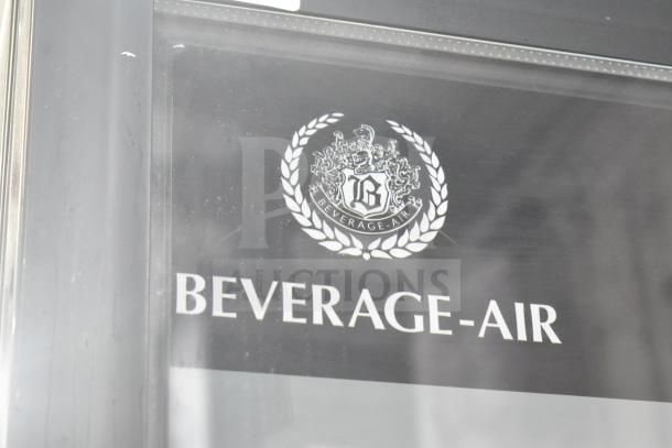 Beverage Air MT23-1 B Marketeer Series black refrigerated glass door merchandiser, brand new, with LED lighting and 115 volts.