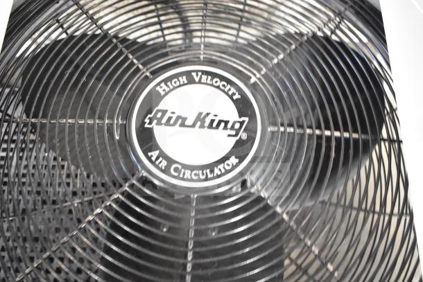 Air King 9166G fan, high-velocity air circulator, black grille, featuring central brand label.