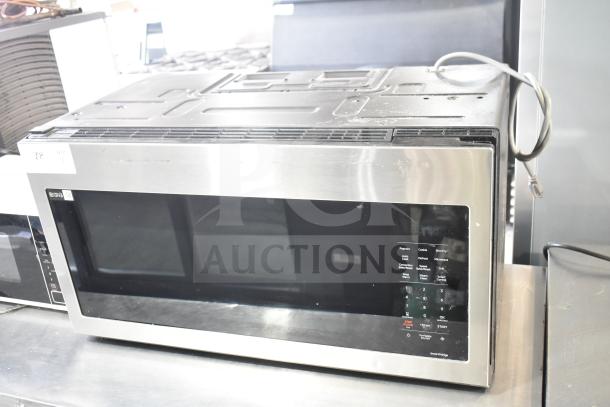 Samsung MC17T8000CS countertop microwave oven, stainless steel, digital controls, 120V, 1 phase. Good condition.