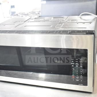 Samsung MC17T8000CS countertop microwave oven, stainless steel, digital controls, 120V, 1 phase. Good condition.