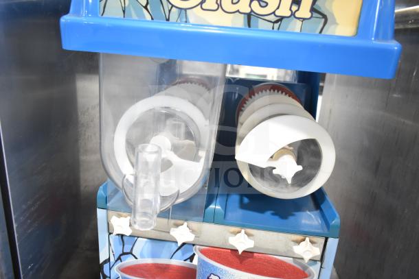 SPN IC2.1M commercial countertop slushie machine, missing one hopper, 115 volts, single phase.