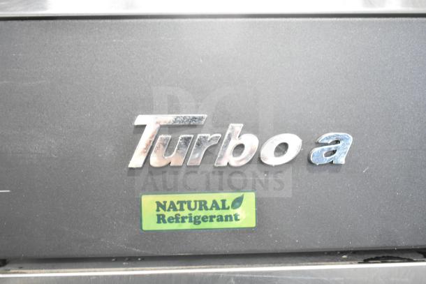 Turbo Air M3R47-2-N cooler logo with "Natural Refrigerant" label, emphasizing eco-friendly design.