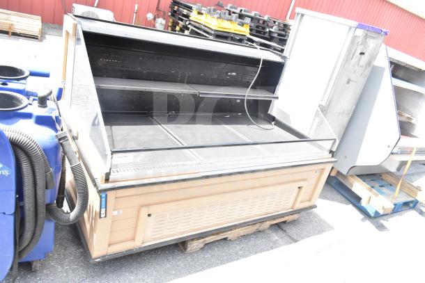 Killion Commercial Floor Style Open Grab N Go Merchandiser, 120/208-240 Volts, in good condition, beige exterior.