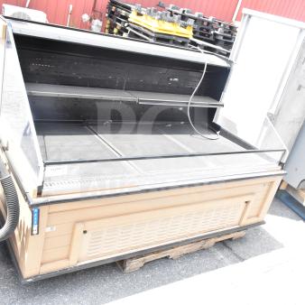 Killion Commercial Floor Style Open Grab N Go Merchandiser, 120/208-240 Volts, in good condition, beige exterior.