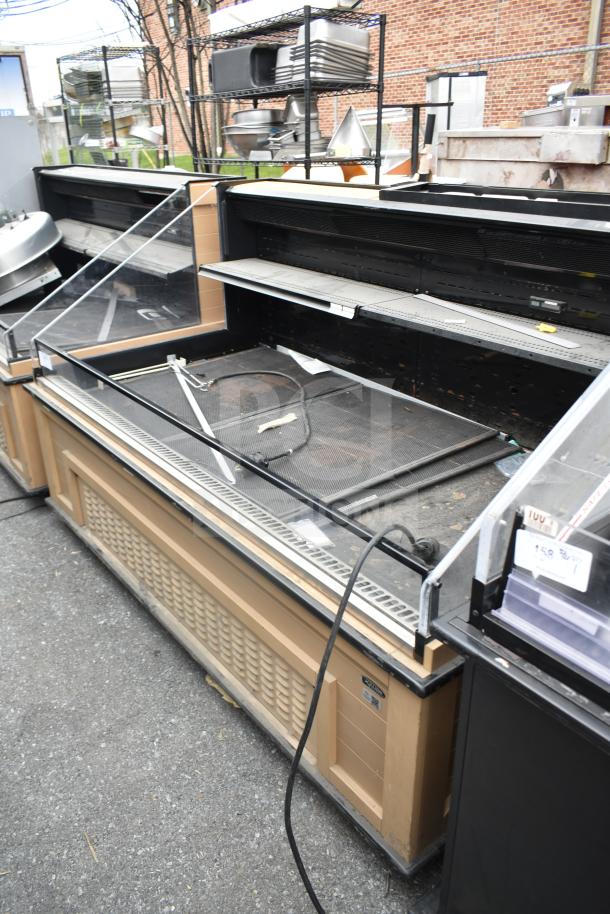 Killion Commercial Grab N Go Merchandiser, floor style, 120/208-240V, used condition, tan exterior, open display shelves.