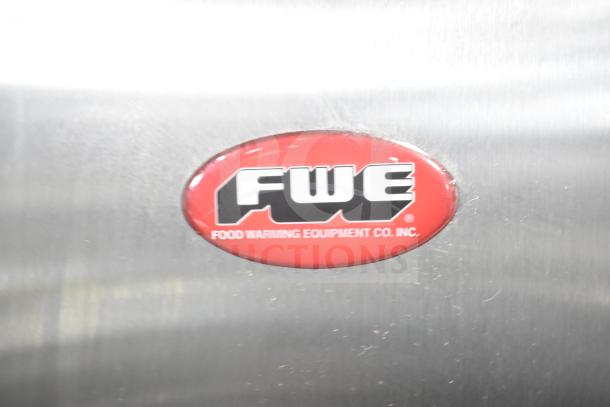 FWE TS-1633-36P Commercial Heated Holding Cabinet, 120V, 1 Phase, on casters, FWE logo visible.