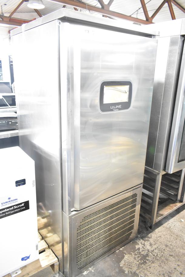 2023 Desmon GBF-15+ETL stainless steel blast chiller freezer, 4 probes, commercial casters, 220V, 3-phase.