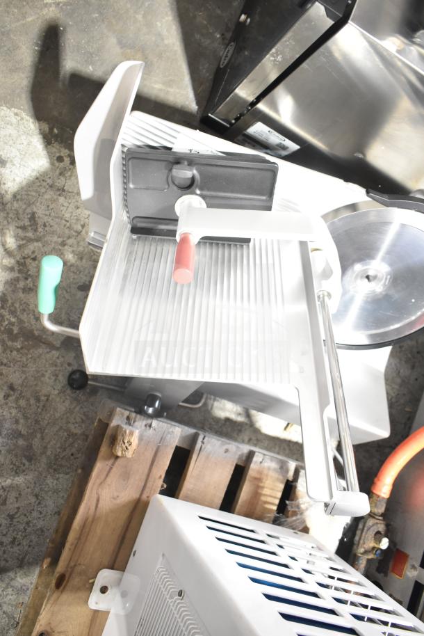 2017 Bizerba GSP H Commercial Meat Slicer, 120V, 1 Phase, well-maintained. Features precision blade and adjustable thickness.