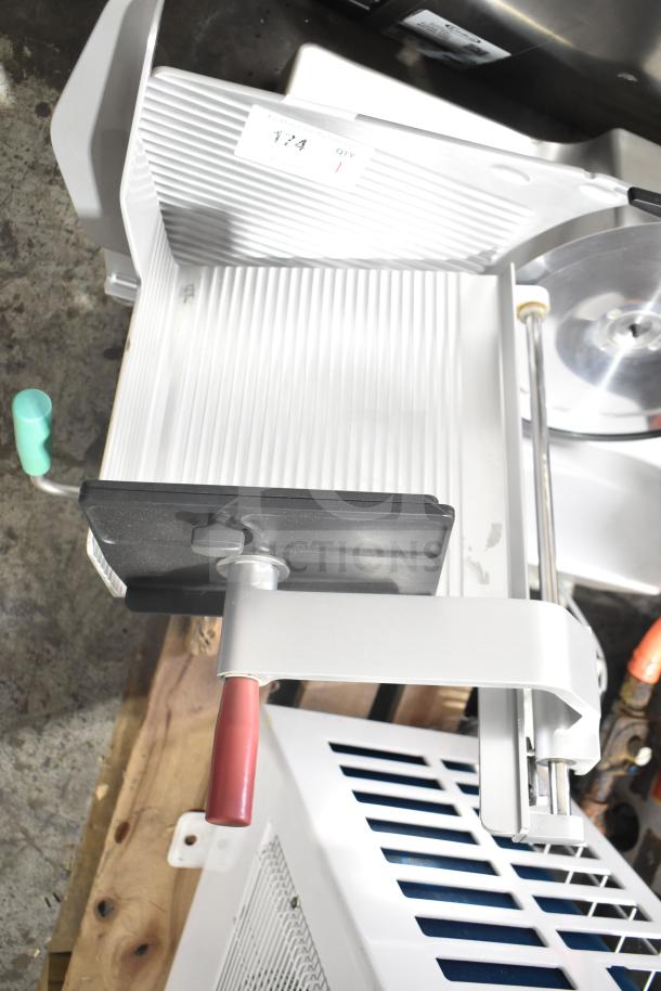 2017 Bizerba GSP H Commercial Meat Slicer, 120V, 1 Phase, excellent condition with adjustable slicing components.