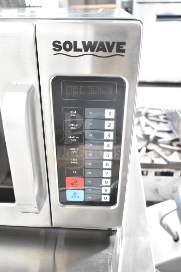 Brand new Solwave 180MW1800TH commercial microwave, stackable, 1.2 cu. ft., push button controls, 208/240 volts.